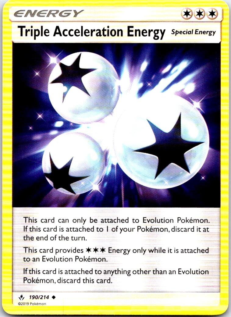 Triple Acceleration Energy - 190/214 - - UNBROKEN BONDS - Pokemon - | AB41-8
