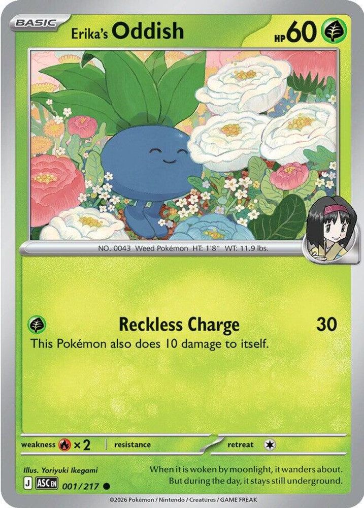 Erika's Oddish - 001/217 - - ASCENDED HEROES - Pokemon - Common | AA43-57