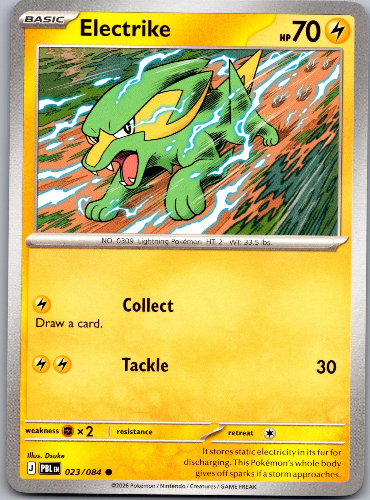 Electrike - 023/084 - - PITCH BLACK - Pokemon - Common | AA81-27