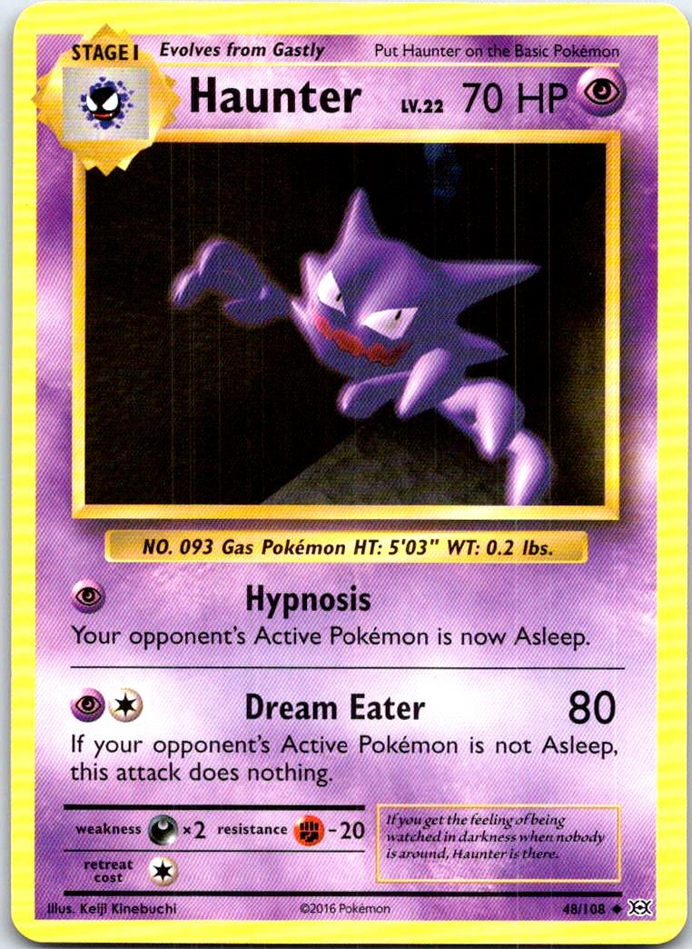 Haunter - 48/108 - - EVOLUTIONS - Pokemon - Uncommon | AB62-25