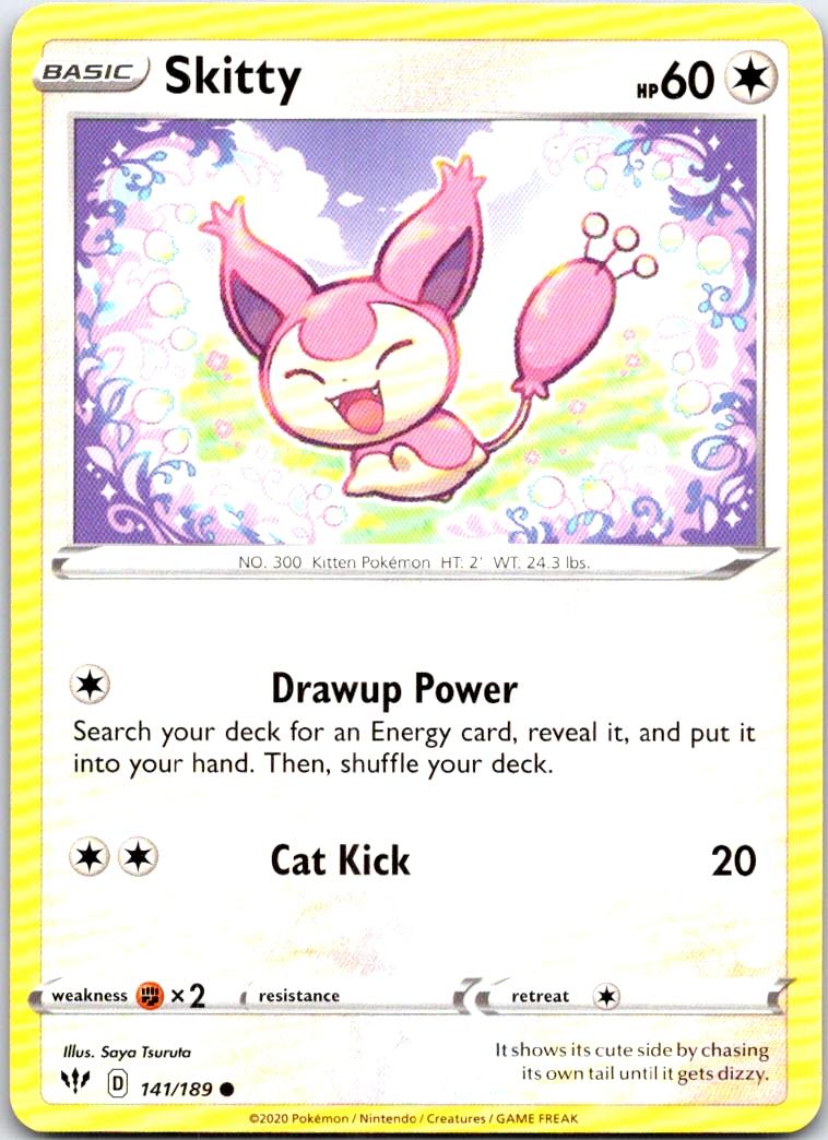 Skitty - 141/189 - - DARKNESS ABLAZE - Pokemon - Common | AB72-8