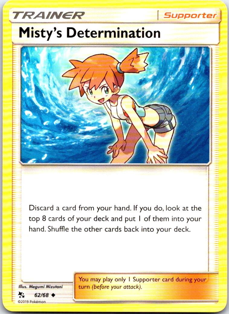 Misty's Determination - 62/68 - - HIDDEN FATES - Pokemon - Uncommon | AB22-3