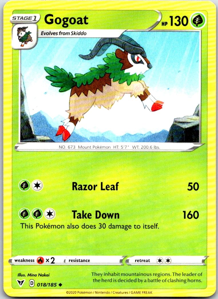 Gogoat - 018/185 - - VIVID VOLTAGE - Pokemon - Uncommon | AB10-30