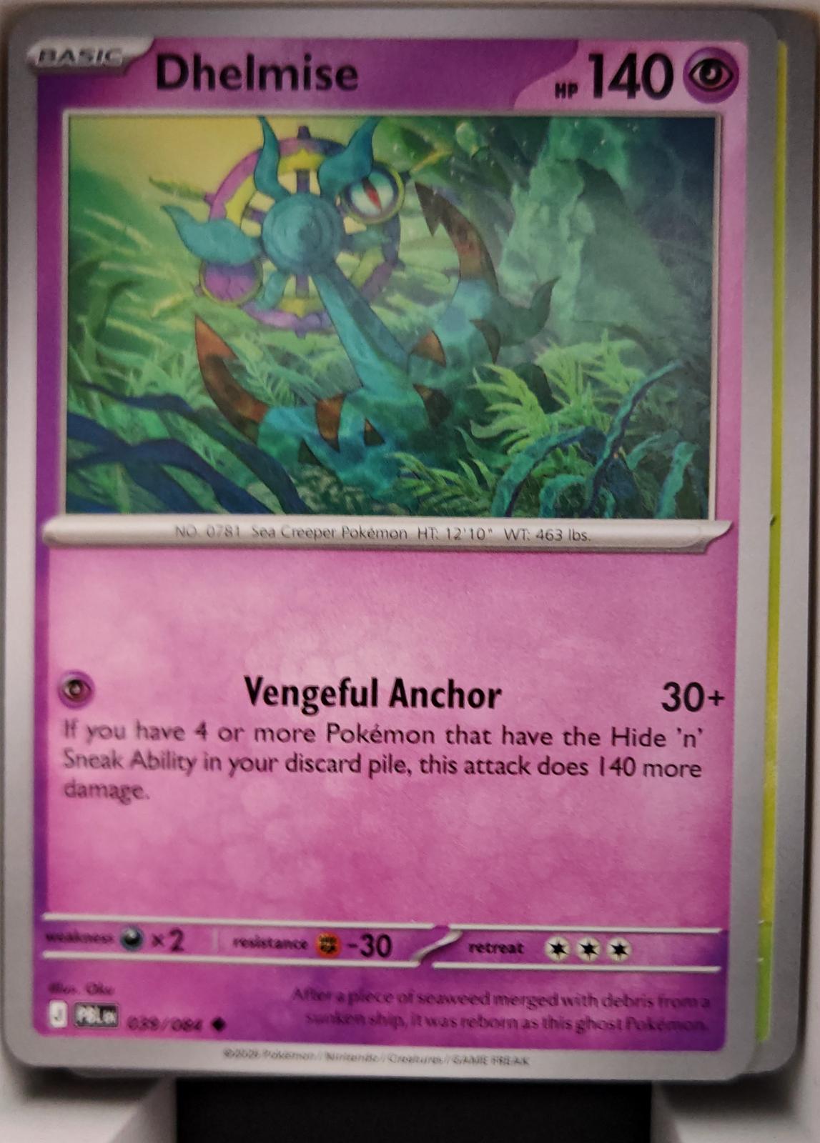 Dhelmise - 039/084 - - PITCH BLACK - Pokemon - Uncommon | AA16-58