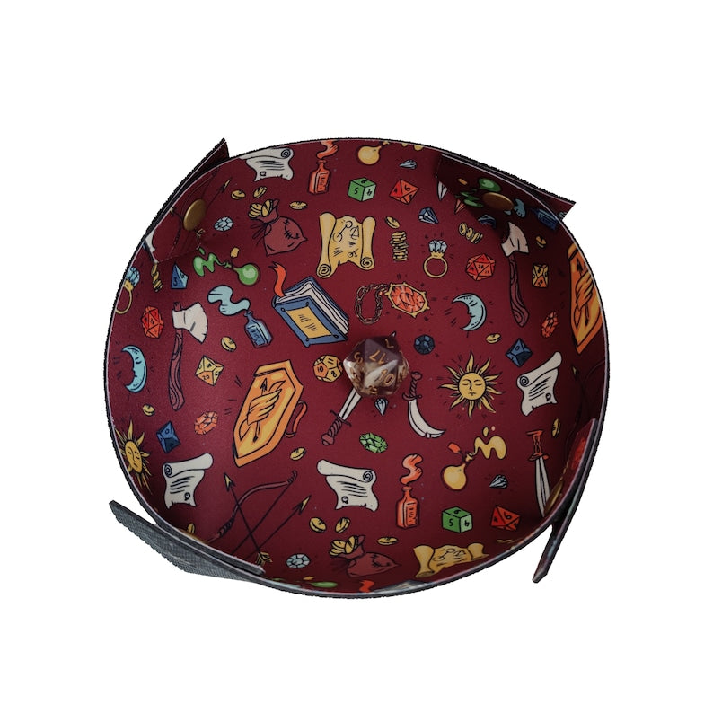 Fantasy Icons Folding Neoprene D&D Dice Tray product photograph