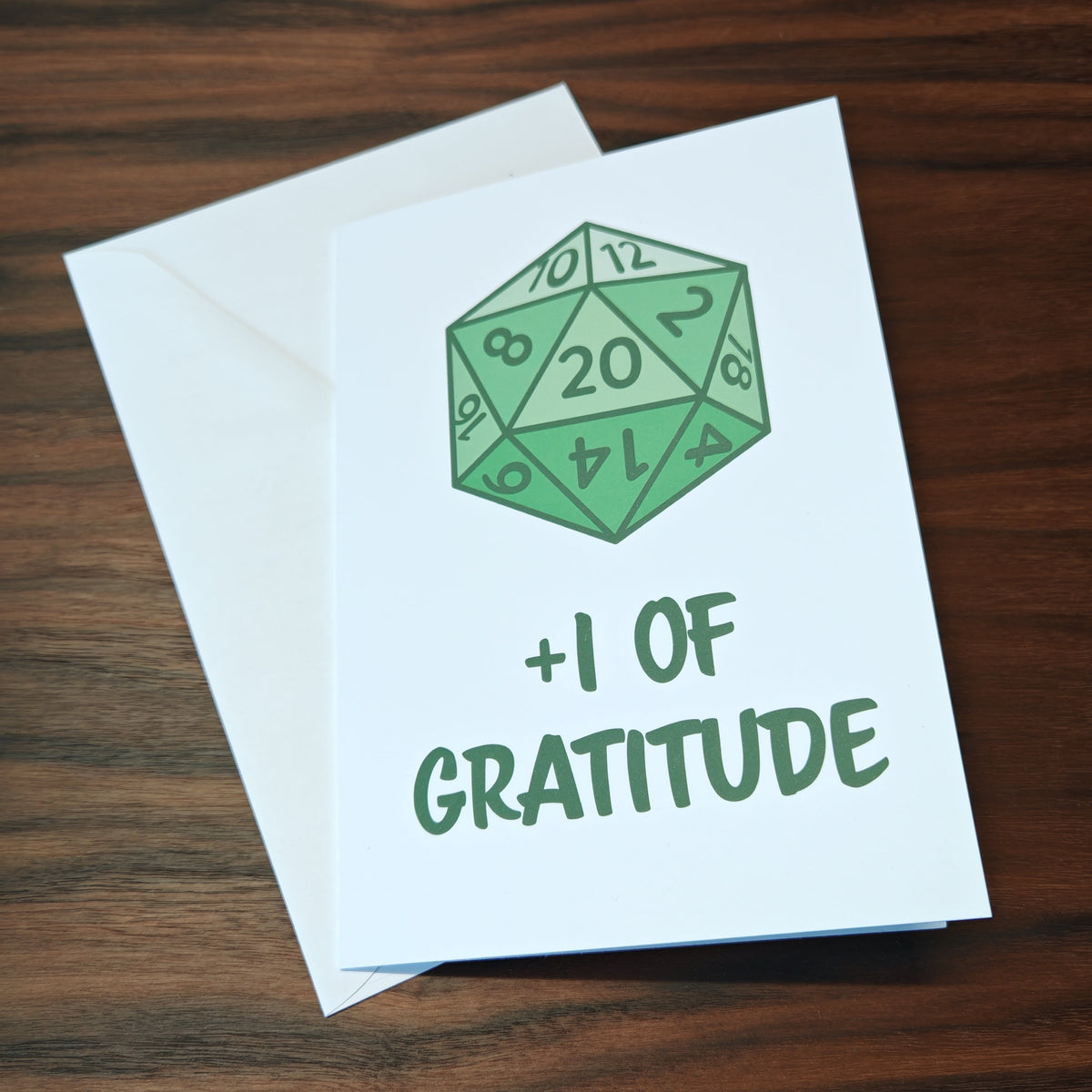 Gifts for Gamers - Greetings Cards +1 Board Game Tabletop Gaming Gifts Accessories, RPG D&D Dice