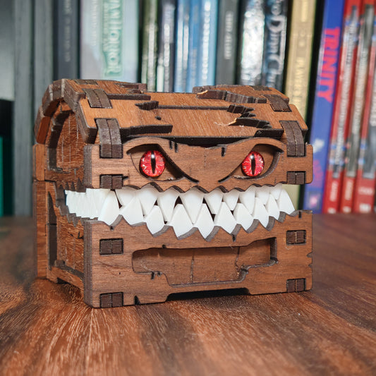 Gifts for Gamers - Mimic Chest Board Game Tabletop Gaming Gifts Accessories, RPG D&D Dice