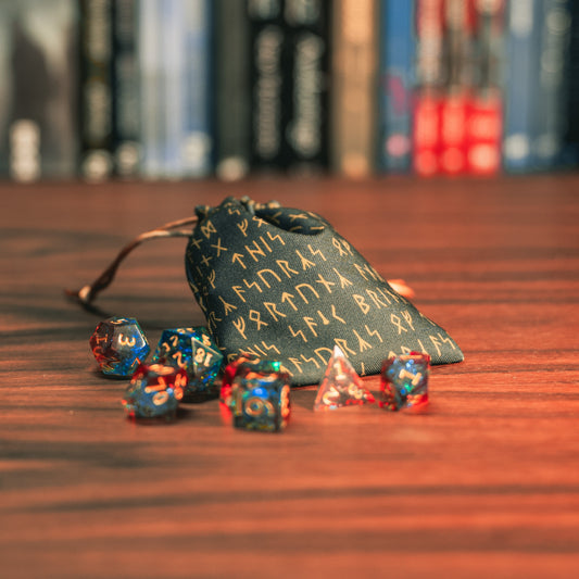 Mini Dice Pouch - Patterned Small Dice Bag Board Game Tabletop Gaming Gifts Accessories, RPG D&D Dice