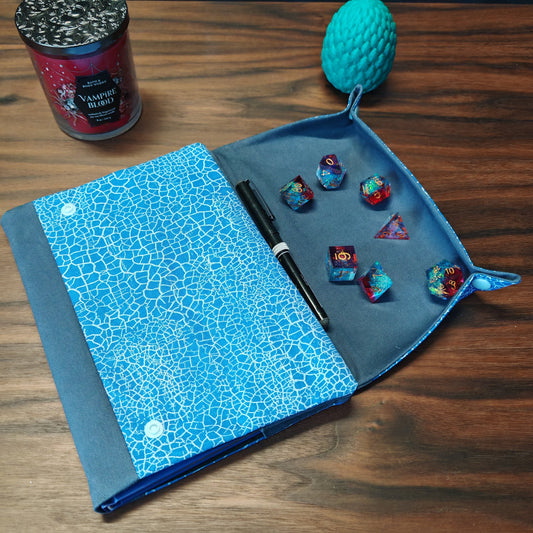 Notebook with Dice Tray Board Game Tabletop Gaming Gifts Accessories, RPG D&D Dice
