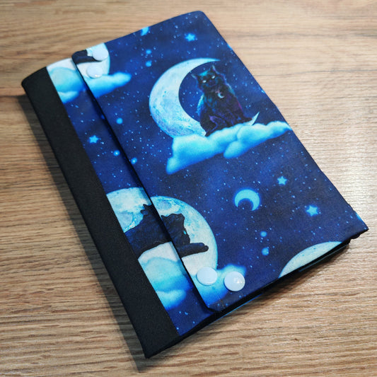Navy Cats A5 notebook with fold-out dice rolling tray