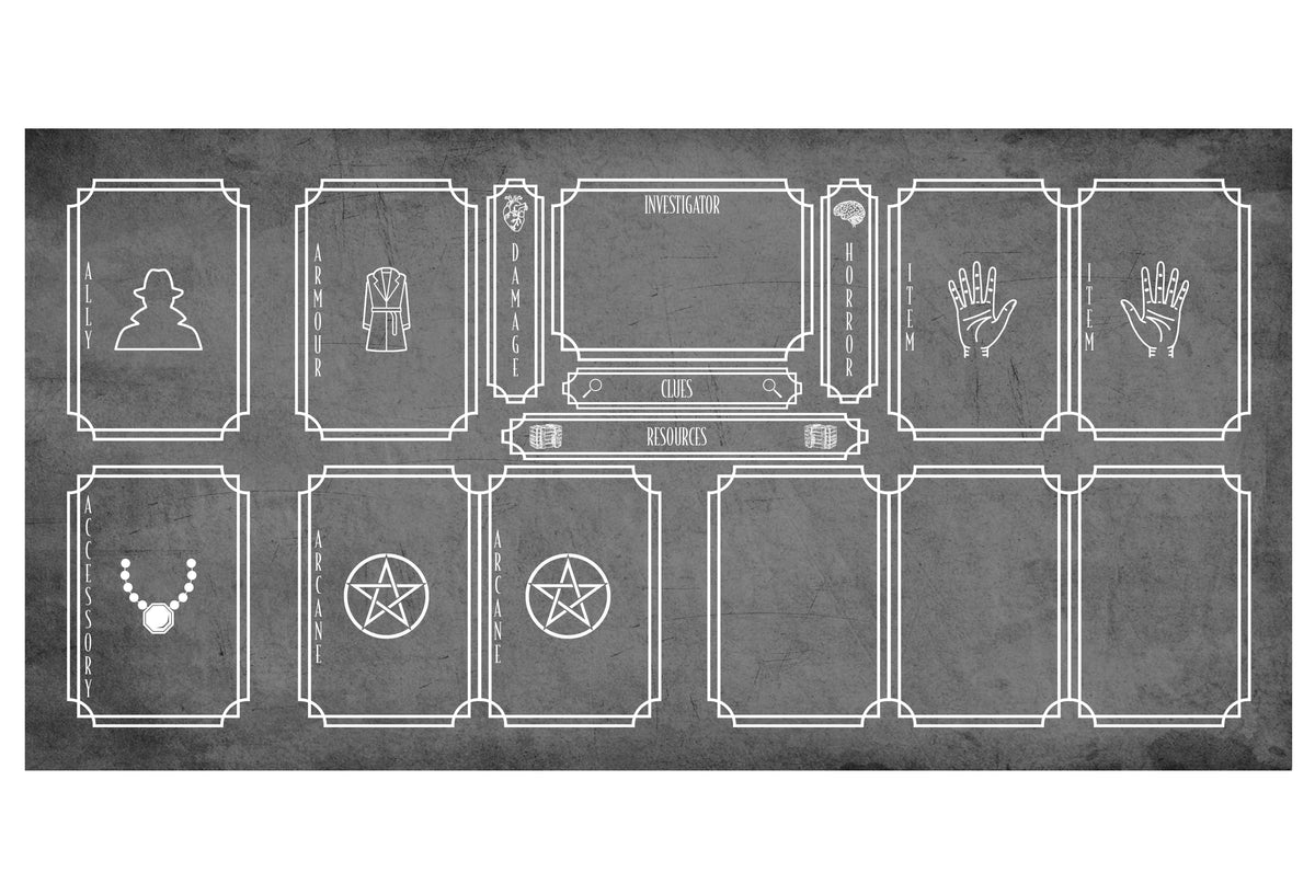 Playmat - Suitable for Arkham Horror LCG Board Game Tabletop Gaming Gifts Accessories, RPG D&D Dice