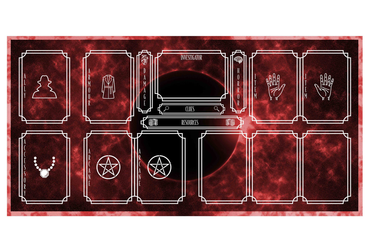 Playmat - Suitable for Arkham Horror LCG Board Game Tabletop Gaming Gifts Accessories, RPG D&D Dice