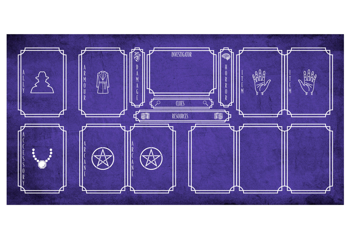 Playmat - Suitable for Arkham Horror LCG Board Game Tabletop Gaming Gifts Accessories, RPG D&D Dice