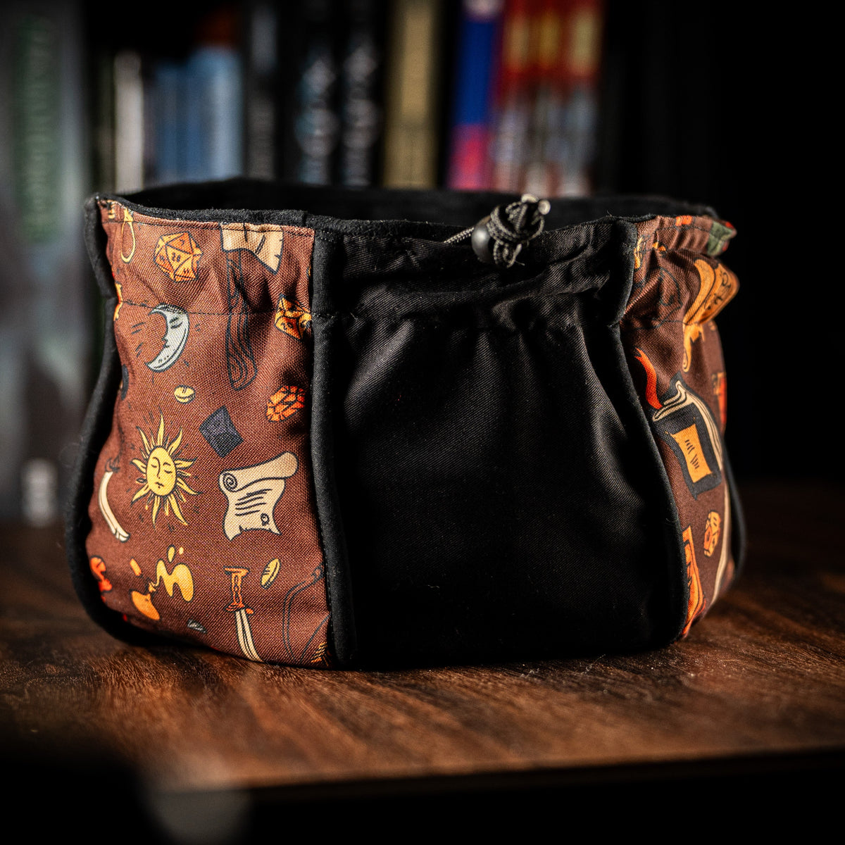 Pocket Dice Bag - D&D Patterned Divided Bag Board Game Tabletop Gaming Gifts Accessories, RPG D&D Dice