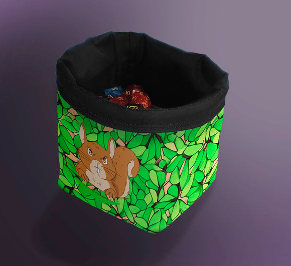 Printed Dice Bag- Angry Squirrel Board Game Accessories, Tabletop Gaming Gifts, RPG Dnd Dice