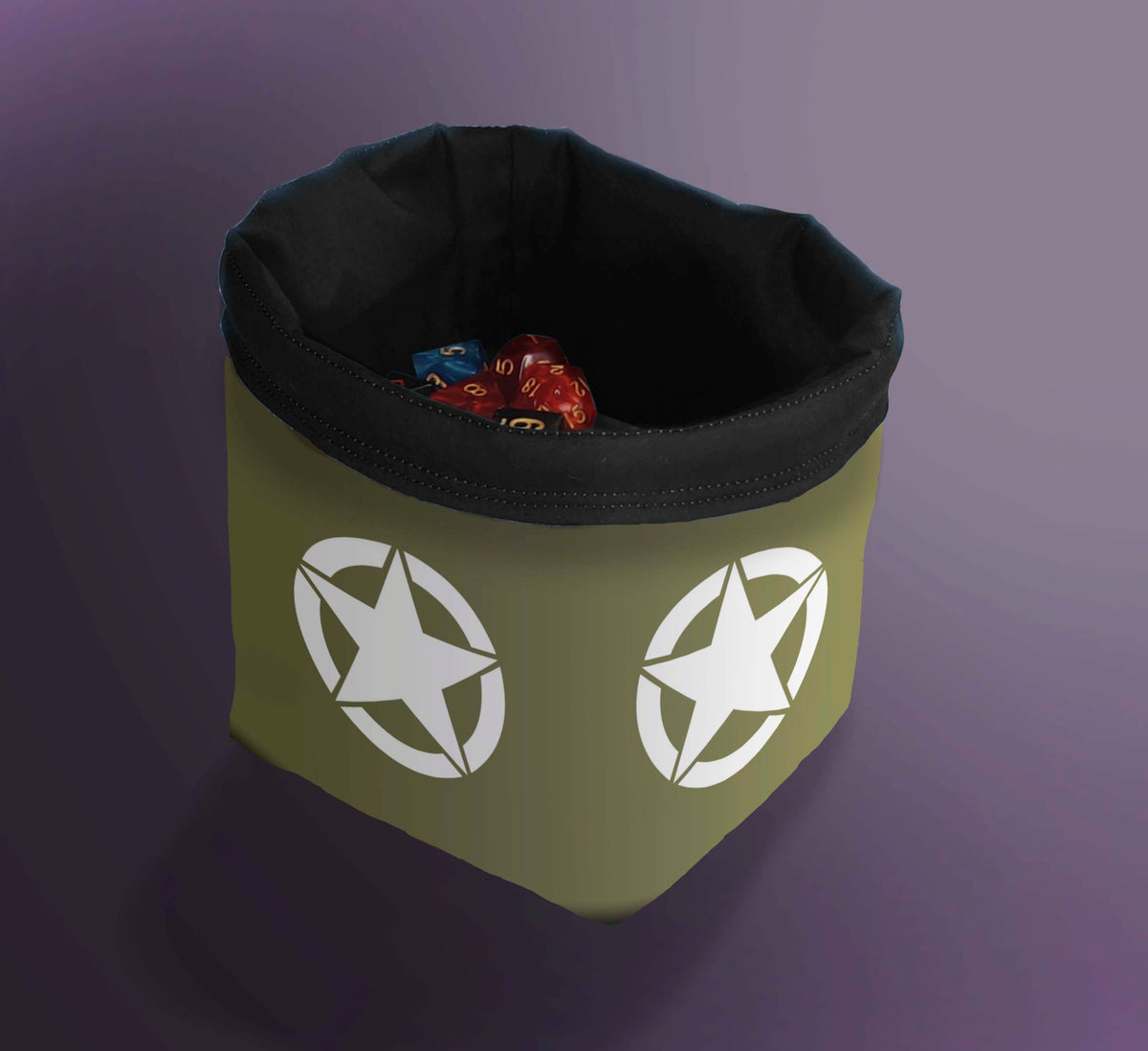 Printed Dice Bag - Army Bag Board Game Tabletop Gaming Gifts Accessories, RPG D&D Dice