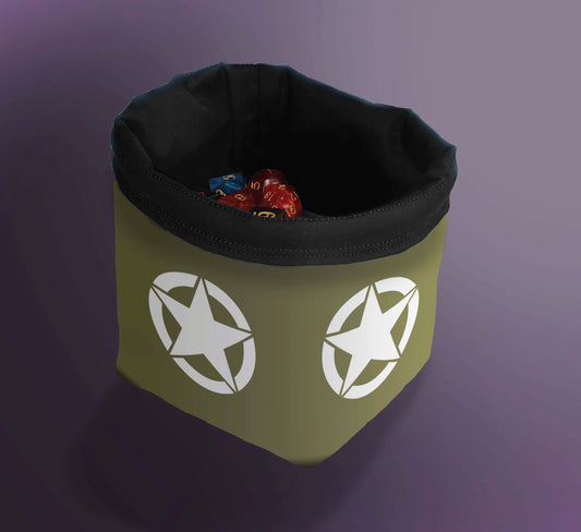 Printed Dice Bag - Army Bag Board Game Tabletop Gaming Gifts Accessories, RPG D&D Dice