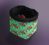 Printed Dice Bag - Japanese Flowers Board Game Tabletop Gaming Gifts Accessories, RPG D&D Dice