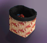 Printed Dice Bag - Japanese Flowers Board Game Tabletop Gaming Gifts Accessories, RPG D&D Dice