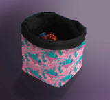 Printed Dice Bag - Japanese Flowers Board Game Tabletop Gaming Gifts Accessories, RPG D&D Dice