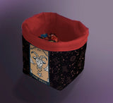 Tarot Accessories - Tarot Card Themed Drawstring Bag Board Game Tabletop Gaming Gifts Accessories, RPG D&D Dice