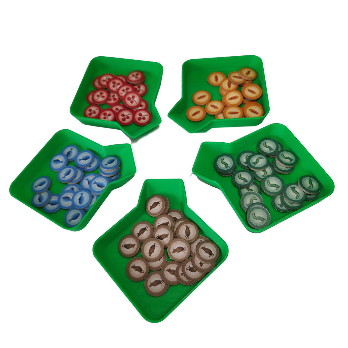 3D Printed - Board Game Token Trays (Set of 2) Board Game Tabletop Gaming Gifts Accessories, RPG D&D Dice