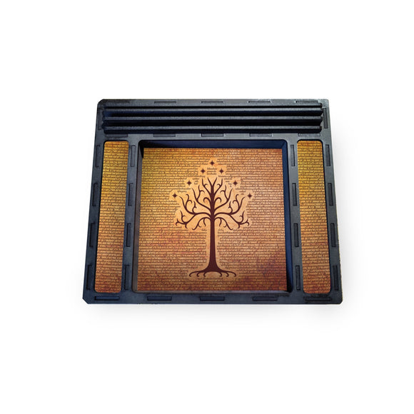 All-in-One Dice Tray- Tree of Gondor Inspired Board Game Accessories, Tabletop Gaming Gifts, RPG Dnd Dice