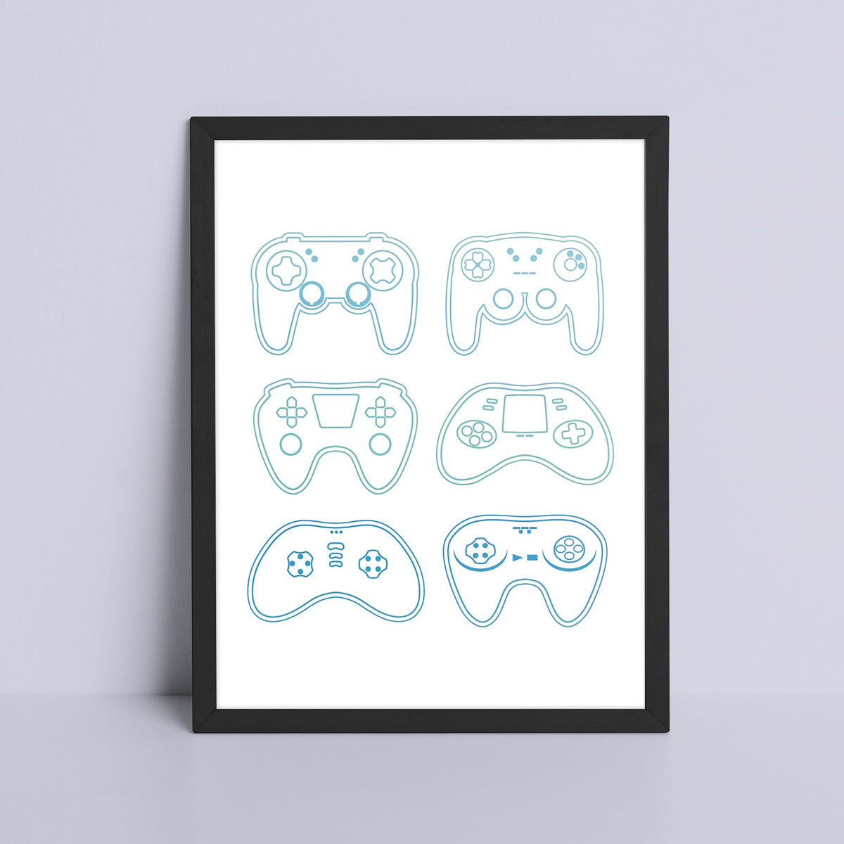 Art Print - Console Controllers Game Room Print Board Game Tabletop Gaming Gifts Accessories, RPG D&D Dice
