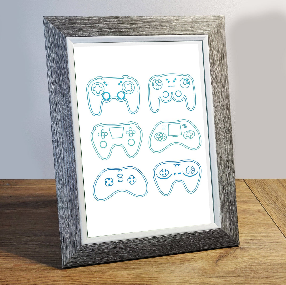 Art Print - Console Controllers Game Room Print Board Game Tabletop Gaming Gifts Accessories, RPG D&D Dice