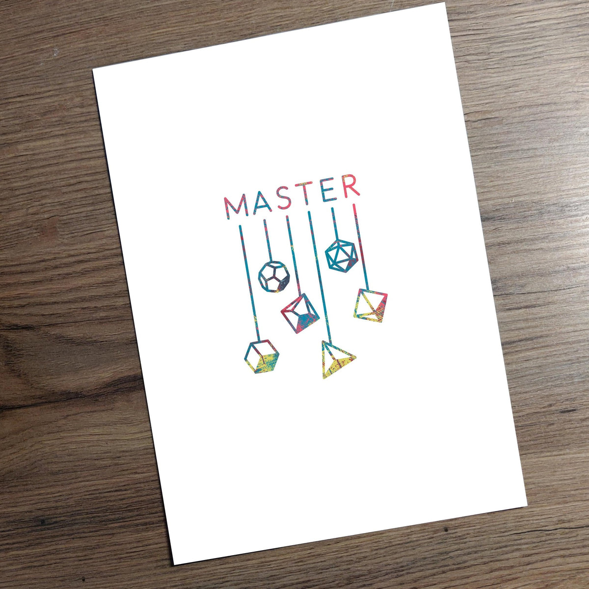 Art Print - D&D Art Game Room Print Board Game Tabletop Gaming Gifts Accessories, RPG D&D Dice