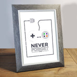 Art Print - Nintendo Never Forget Game Room Print Board Game Accessories, Tabletop Gaming Gifts, RPG Dnd Dice