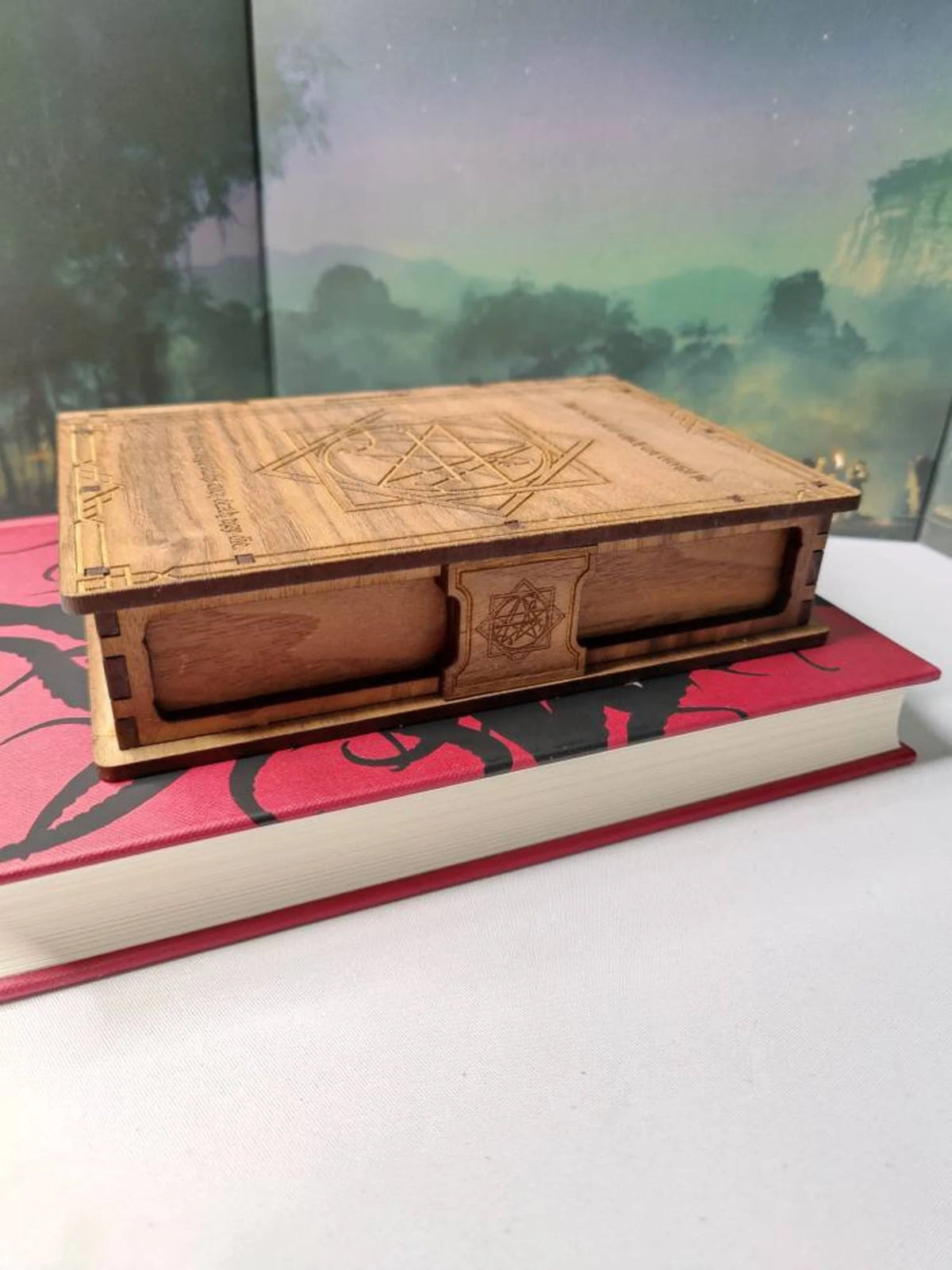 Book Dice Tray - Necronomicon Board Game Tabletop Gaming Gifts Accessories, RPG D&D Dice
