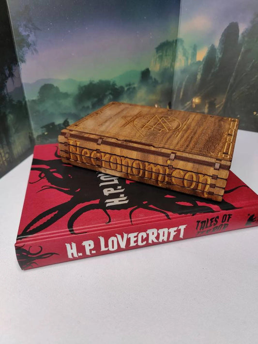 Book Dice Tray - Necronomicon Board Game Tabletop Gaming Gifts Accessories, RPG D&D Dice