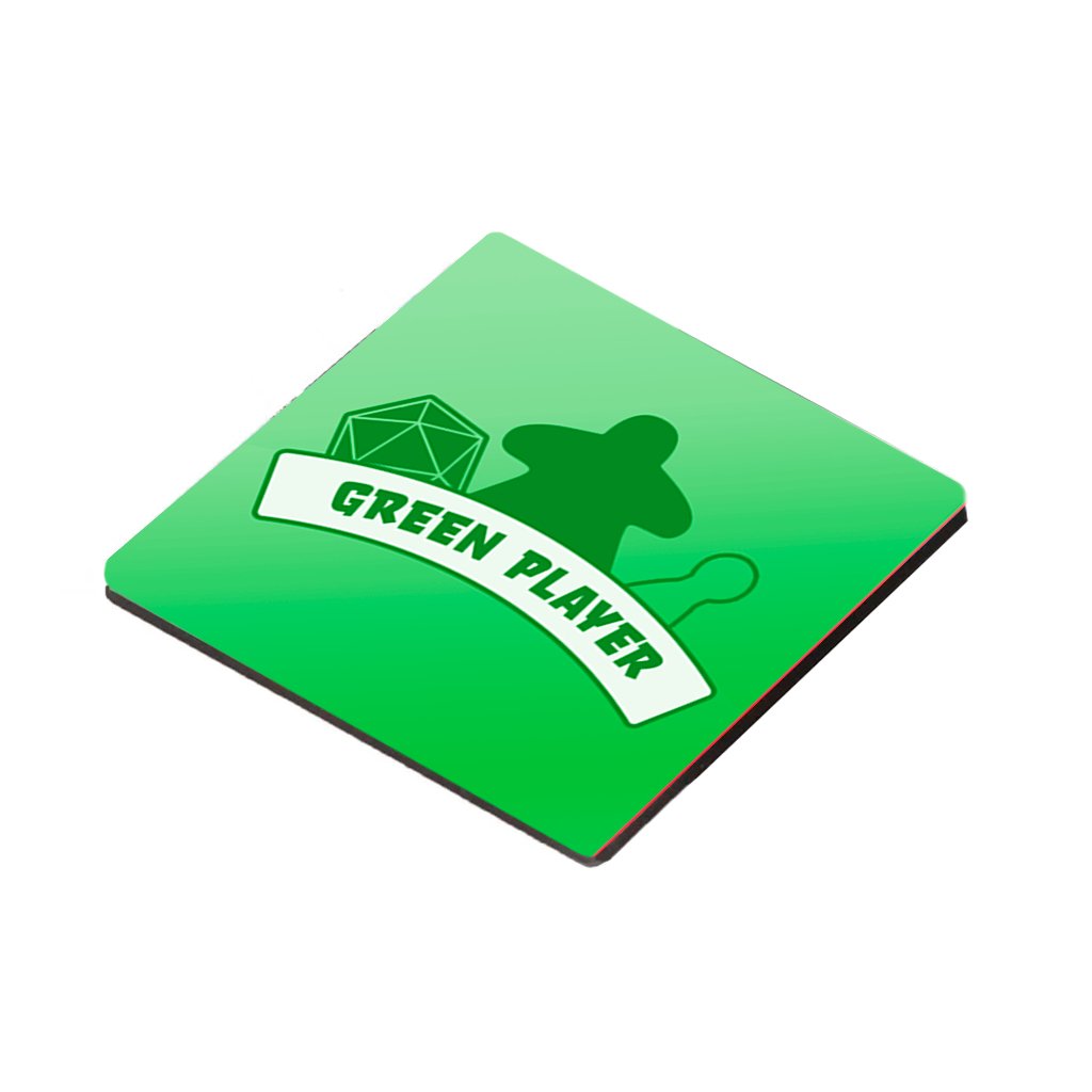 Coaster - Board Gamer Player Mug Coaster Board Game Tabletop Gaming Gifts Accessories, RPG D&D Dice