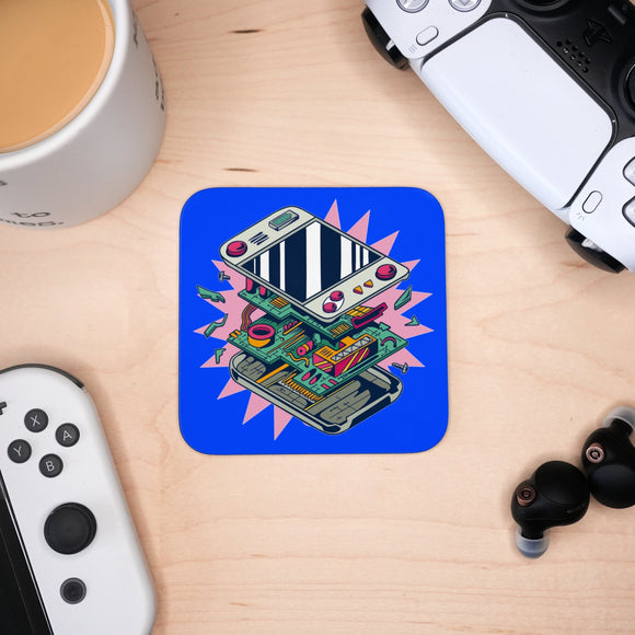 Coaster - Console Gaming Mug Coaster Board Game Accessories, Tabletop Gaming Gifts, RPG Dnd Dice