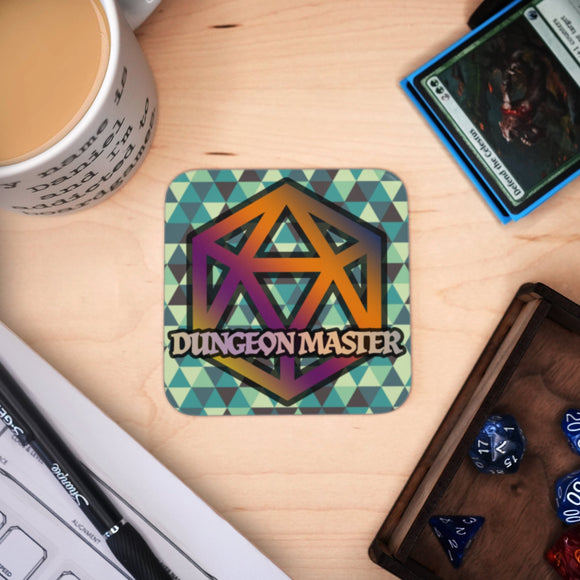 Coaster - Dungeon Master Mug Coaster Board Game Accessories, Tabletop Gaming Gifts, RPG Dnd Dice