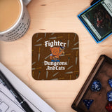 Coaster - Dungeons and Cats Classes Board Game Accessories, Tabletop Gaming Gifts, RPG Dnd Dice