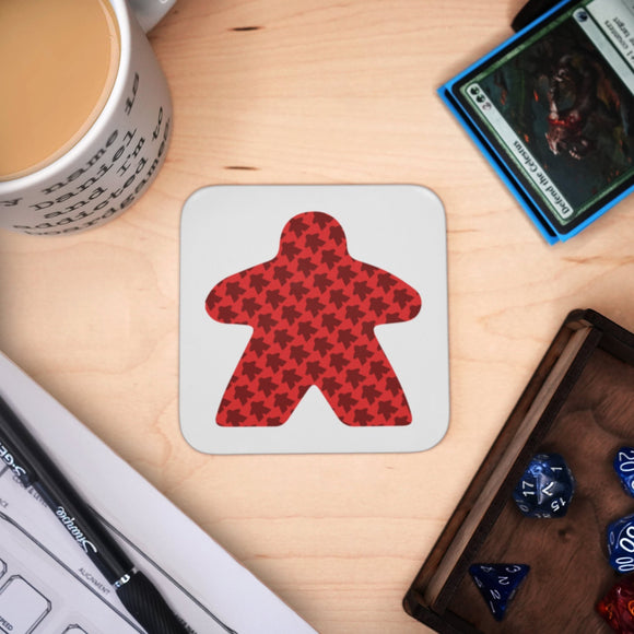 Coaster - Meeple Player Mug Coaster Board Game Accessories, Tabletop Gaming Gifts, RPG Dnd Dice