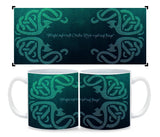 Coffee Mug- Cthulhu "The Deep One" Cup Mug Board Game Accessories, Tabletop Gaming Gifts, RPG Dnd Dice