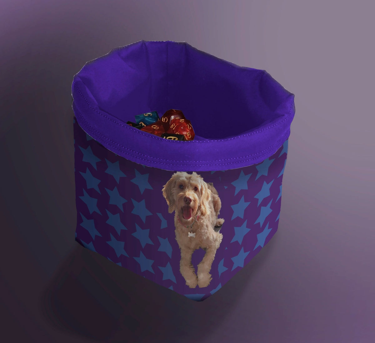 Custom Printed Dice Bag - Your Custom Image on a Bag Board Game Tabletop Gaming Gifts Accessories, RPG D&D Dice