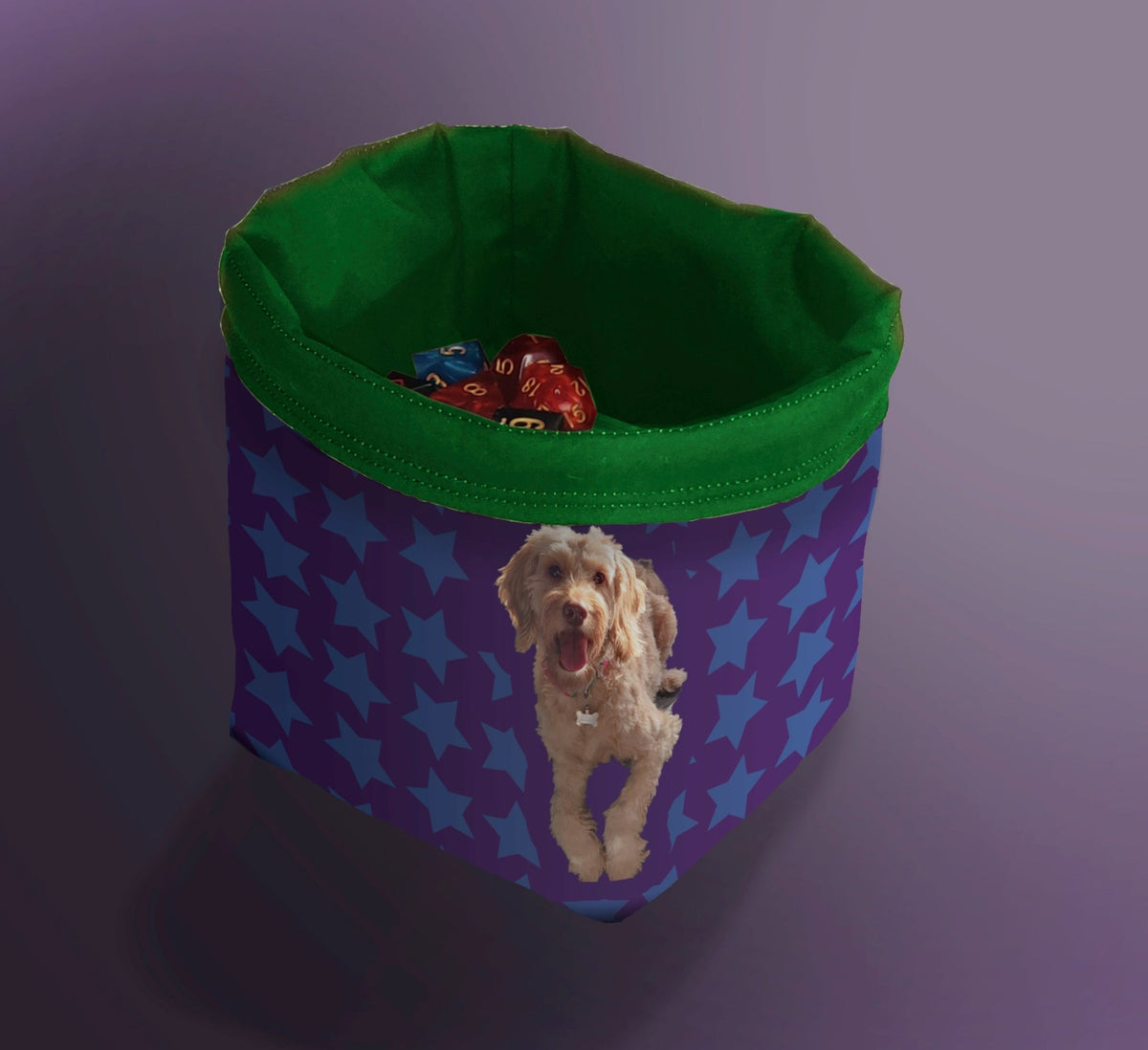 Custom Printed Dice Bag - Your Custom Image on a Bag Board Game Tabletop Gaming Gifts Accessories, RPG D&D Dice