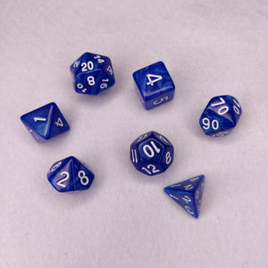Dice Set - Blue Marble Board Game Accessories, Tabletop Gaming Gifts, RPG Dnd Dice