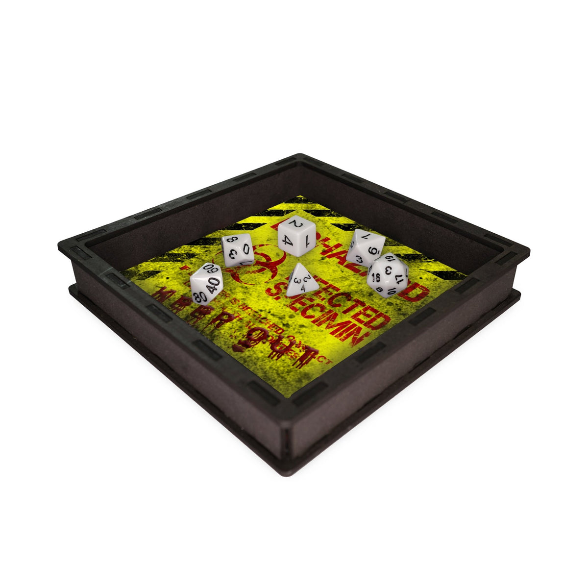 Dice Tray - Biohazard/Zombie Themed for Zombicide Board Game Tabletop Gaming Gifts Accessories, RPG D&D Dice