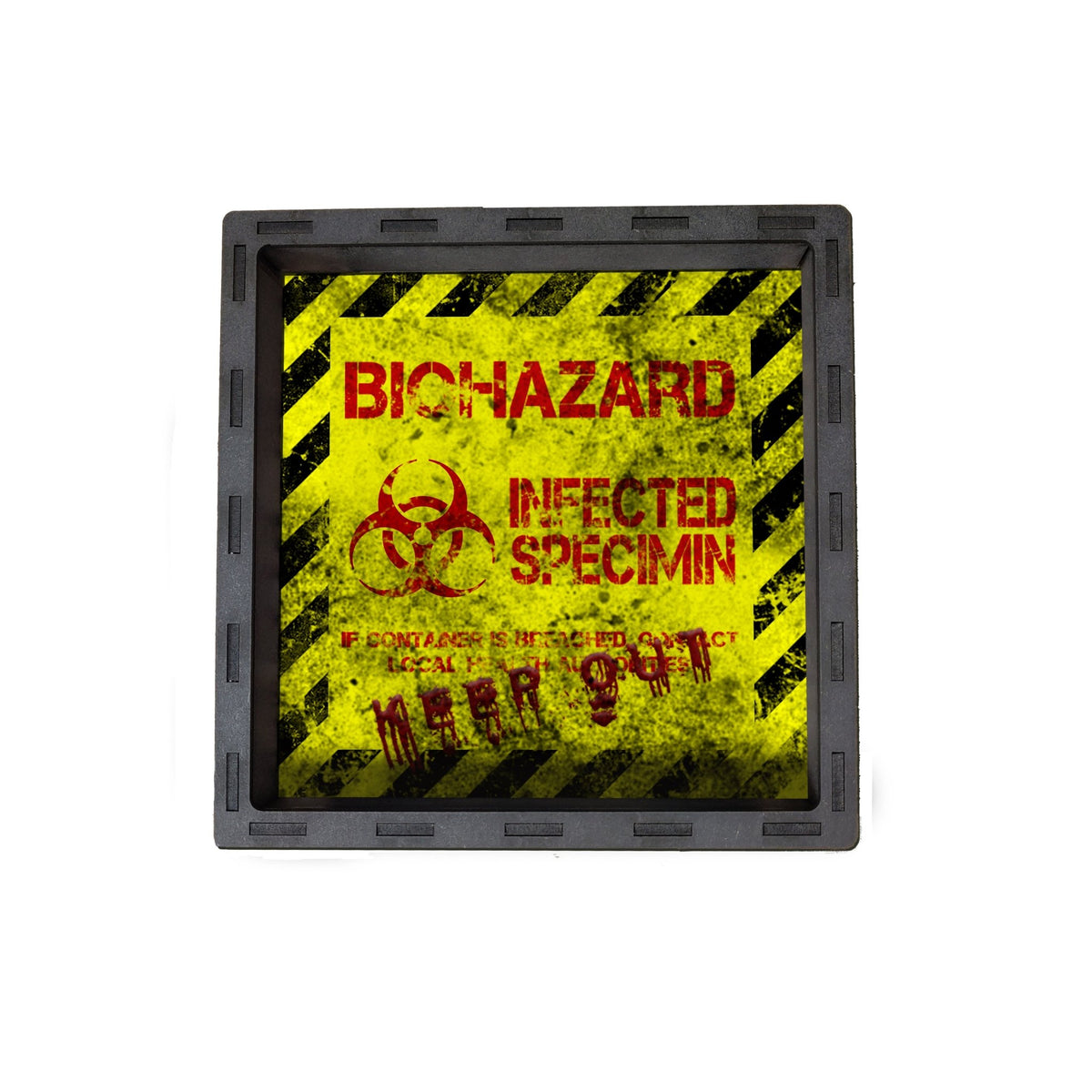 Dice Tray - Biohazard/Zombie Themed for Zombicide Board Game Tabletop Gaming Gifts Accessories, RPG D&D Dice