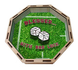 Dice Tray- Bloodbowl Pitch Inspired Pattern Dice Tray Board Game Accessories, Tabletop Gaming Gifts, RPG Dnd Dice
