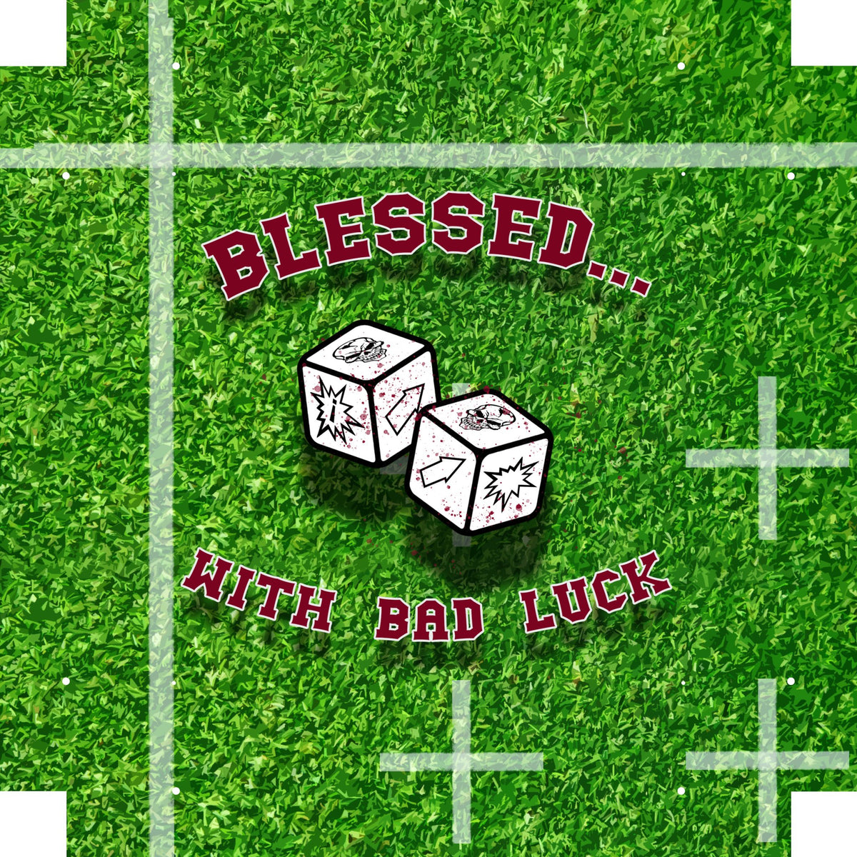 Dice Tray - Bloodbowl Pitch Inspired Pattern Board Game Tabletop Gaming Gifts Accessories, RPG D&D Dice