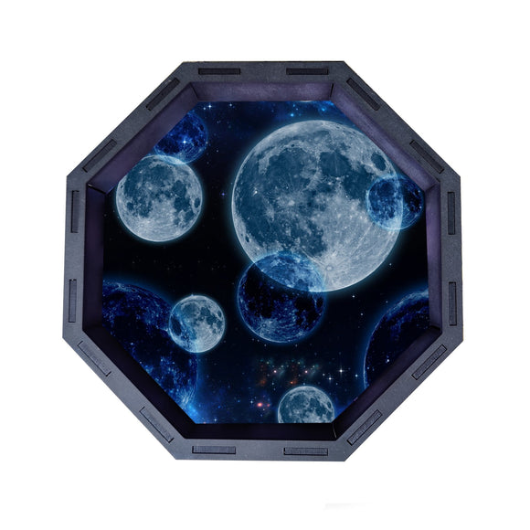 Dice Tray- Blue Moon Board Game Accessories, Tabletop Gaming Gifts, RPG Dnd Dice