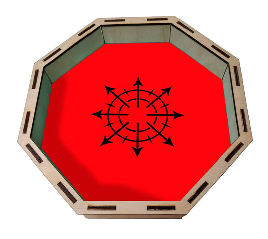 Dice Tray - Chaos Star Themed Board Game Tabletop Gaming Gifts Accessories, RPG D&D Dice