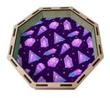Dice Tray- Crystal Shards Pattern Board Game Accessories, Tabletop Gaming Gifts, RPG Dnd Dice