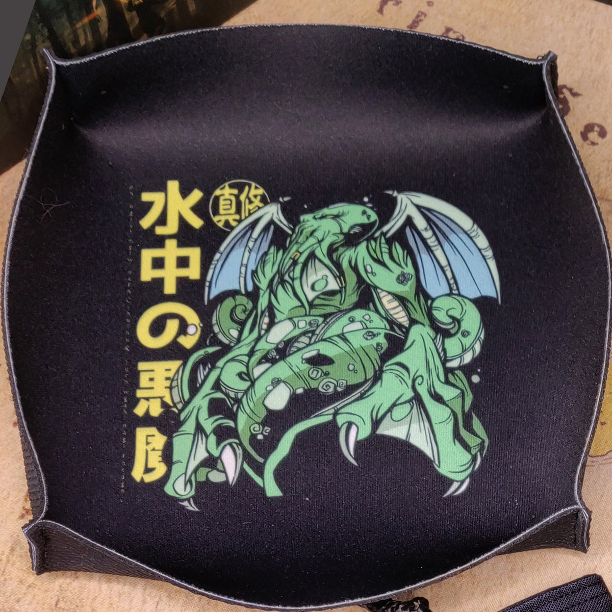 Dice Tray - Cthulhu Anime Design Board Game Tabletop Gaming Gifts Accessories, RPG D&D Dice